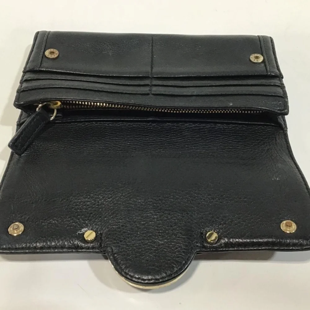 Women’s Tory Burch Chic Black Leather Wallet